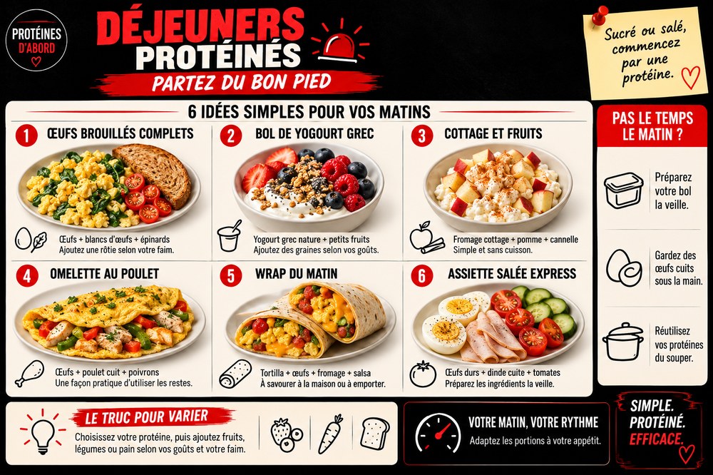 Déjeuners protéinés — Partez du bon pied