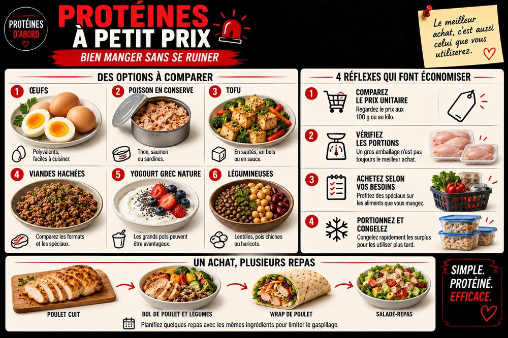 Protéines à petit prix — Bien manger sans se ruiner